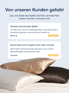 Kissenbezug aus 100 % Maulbeerseide (OEKO-TEX) Hellgrau