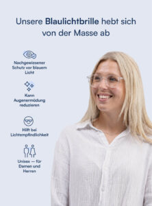 Rose Blaulichtfilter Brille