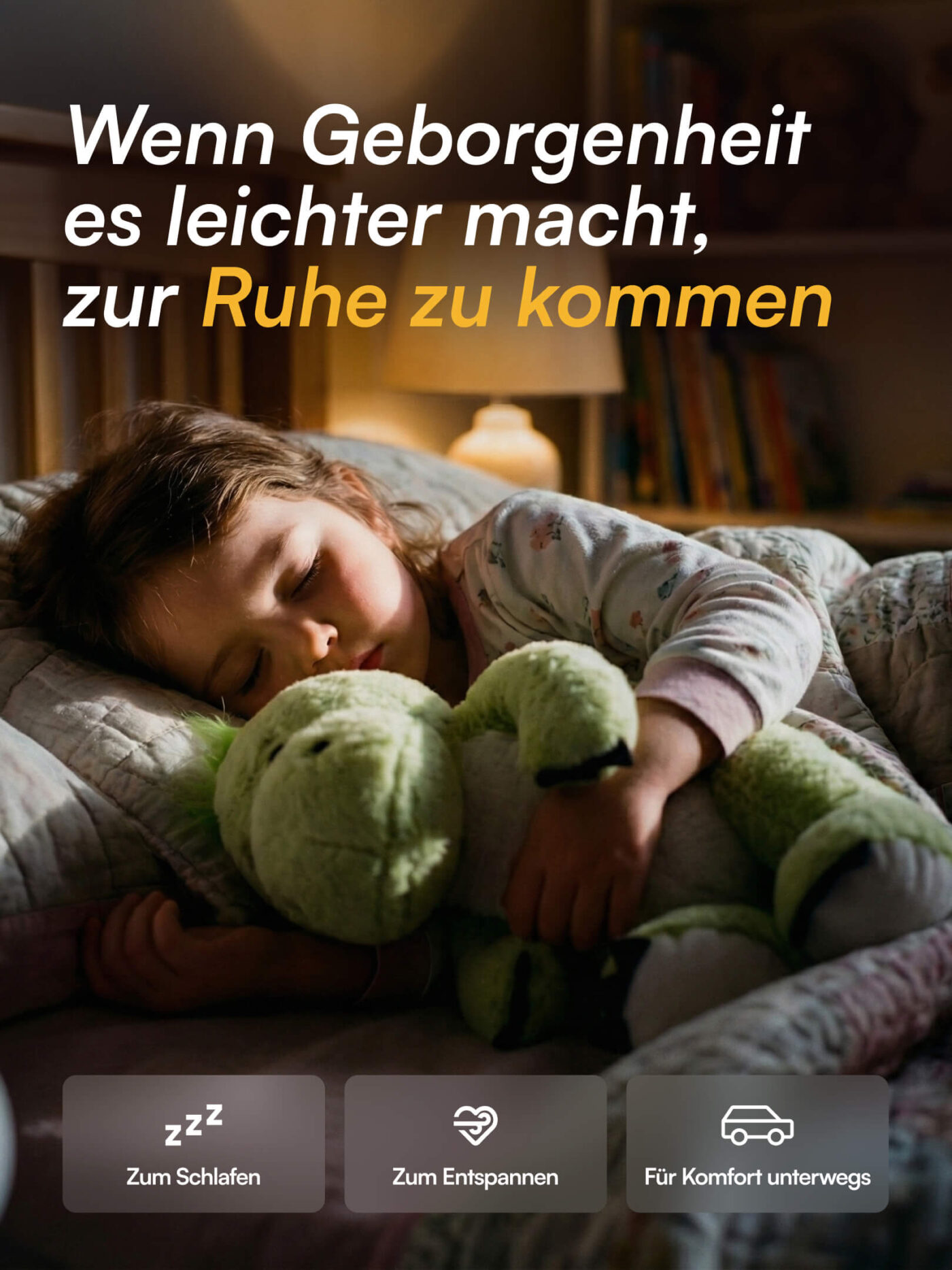 Benny (gewichtetes Drachen-Kuscheltier, grün) Vugg Bears™