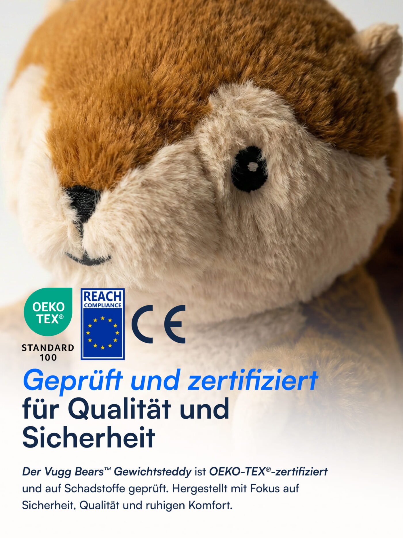 Mika (gewichtetes Otter-Kuscheltier) Vugg Bears™